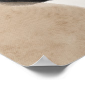 抽象芸術水色幾何学模様、抽象芸術ミニマル、 ポスター (角)