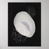 抽象芸術水色幾何学模様、抽象芸術ミニマル、 ポスター (正面)