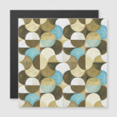 抽象芸術水色手描き (正面/裏面)