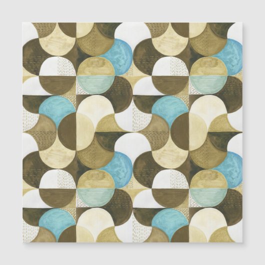 抽象芸術水色手描き (正面)