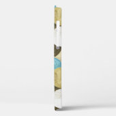 抽象芸術水色手描き Case-Mate iPhoneケース (裏面 / 左)