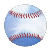 抽象芸術水色手絵を描背景4 野球ボール (裏面)