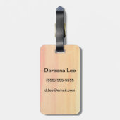 抽象芸術水色手色彩の鮮やか背景 ラゲッジタグ (裏面縦)