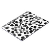 抽象芸術水色水玉模様シームレス ノートブック (左側)