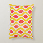 抽象芸術水色背景 アクセントクッション (裏面(縦))