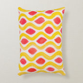 抽象芸術水色背景 アクセントクッション (正面(垂直))