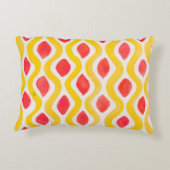 抽象芸術水色背景 アクセントクッション (裏面)