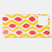 抽象芸術水色背景 Case-Mate iPhoneケース (裏面 (横))