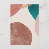 抽象芸術水色詳細エンクロージャカード エンクロージャーカード (裏面)