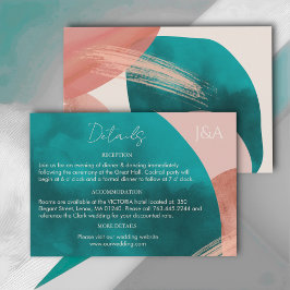 抽象芸術水色詳細エンクロージャカード エンクロージャーカード