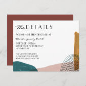 抽象芸術水色詳細エンクロージャカード エンクロージャーカード (正面/裏面)