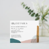 抽象芸術水色詳細エンクロージャカード エンクロージャーカード (スタンド正面)