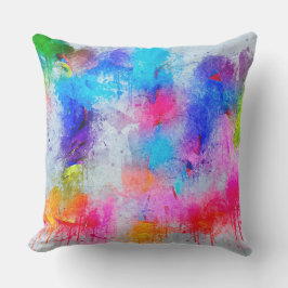 抽象芸術水色 アウトドアクッション