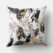 抽象芸術水色 クッション (裏面)