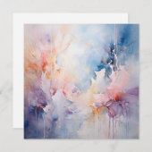 抽象芸術水色 シーズンカード (正面/裏面)