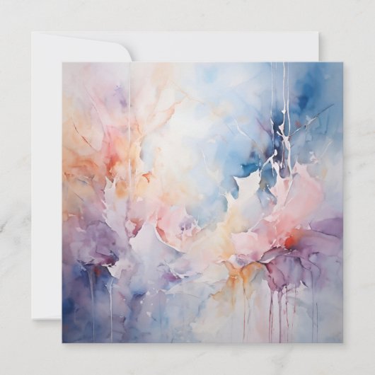 抽象芸術水色 シーズンカード (正面)