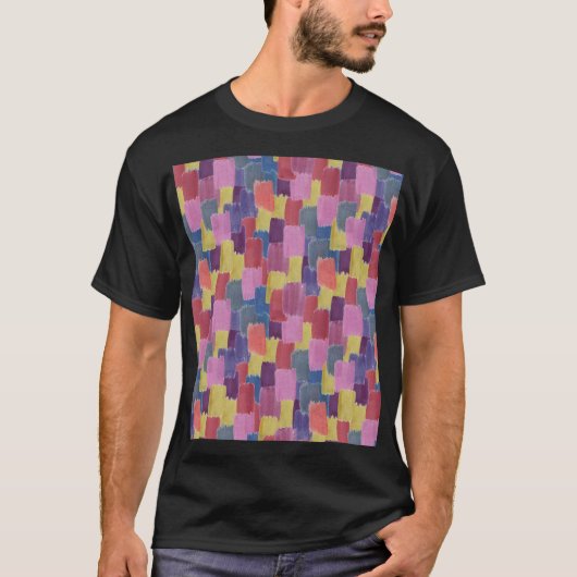 抽象芸術水色:シームレスなスプラッシュ背景。 Tシャツ (正面)