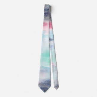 抽象芸術水色 ネクタイ