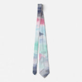 抽象芸術水色 ネクタイ (裏面)