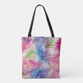 抽象芸術水葉色Allover Pattern トートバッグ (裏面)