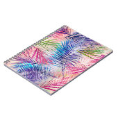 抽象芸術水葉色Allover Pattern ノートブック (左側)