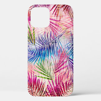 抽象芸術水葉色Allover Pattern iPhone 12ケース
