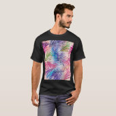 抽象芸術水葉色Allover Pattern Tシャツ (正面フル)