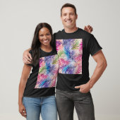 抽象芸術水葉色Allover Pattern Tシャツ (ユニセックス)