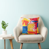 抽象芸術水鮮やか色 クッション (椅子)