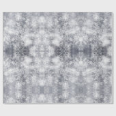 抽象芸術氷灰色の冬の模様 ラッピングペーパー (フラット)