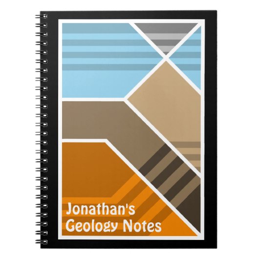 抽象芸術沈み込み地質 ノートブック (正面)