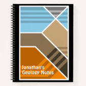 抽象芸術沈み込み地質 ノートブック (正面)