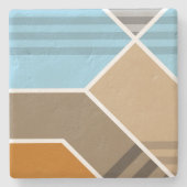 抽象芸術沈み込み帯 ストーンコースター (正面)