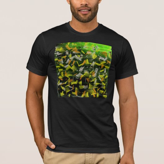 抽象芸術油とアクリル絵画ズ Tシャツ (正面)