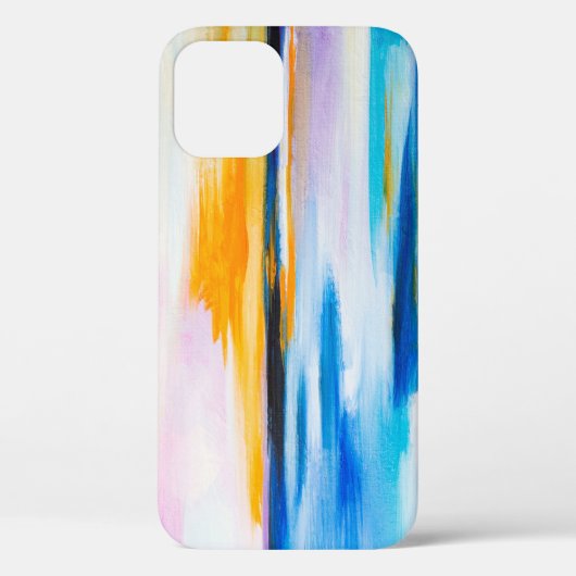 抽象芸術油の質感、夕日絵画の海。 Case-Mate iPhoneケース (裏面)