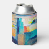 抽象芸術油の質感 缶クーラー (缶正面)