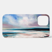 抽象芸術油キャンバス:テクスコンテンポラリーチャ Case-Mate iPhoneケース (裏面 (横))