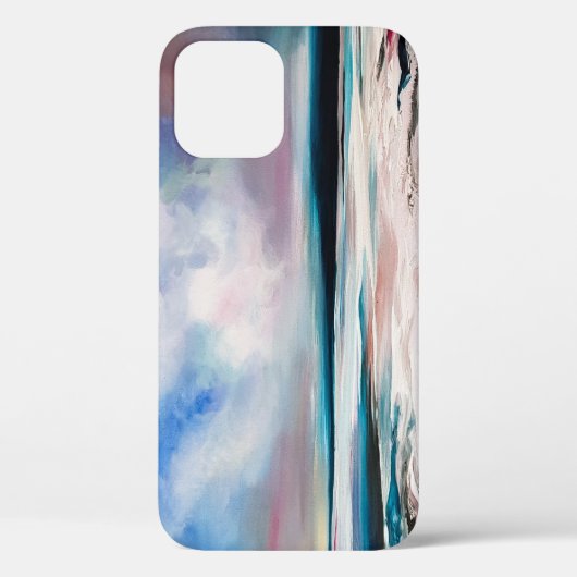 抽象芸術油キャンバス:テクスコンテンポラリーチャ Case-Mate iPhoneケース (裏面)