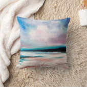 抽象芸術油テクスチャの背景キャンバス上絵を描に。 クッション (ブランケット)