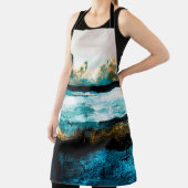 抽象芸術油テクスチャの背景。絵を描キャンバス上 エプロン (インサイチュ)