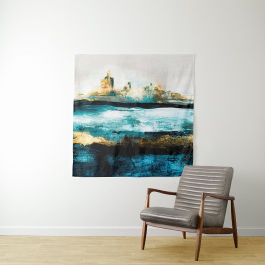 抽象芸術油テクスチャの背景。絵を描キャンバス上  タペストリー (インサイチュ)