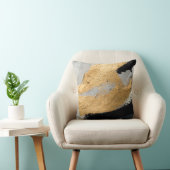 抽象芸術油テクスチャ： Canvas Art クッション (椅子)