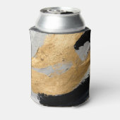 抽象芸術油テクスチャ: Canvas Art 缶クーラー (缶裏面)