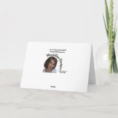 抽象芸術油彩画D2ハッピーバースデーカード カード (裏面)