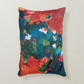 抽象芸術油絵の背景（キャンバステクスチャ） アクセントクッション (正面(垂直))