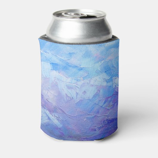 抽象芸術油絵を描テクスチャ 缶クーラー (缶裏面)