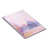 抽象芸術油絵冬の森の風景。セム ノートブック (右側)