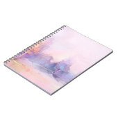 抽象芸術油絵冬の森の風景。セム ノートブック (左側)