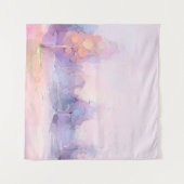 抽象芸術油絵冬林景観セム タペストリー (正面(横))