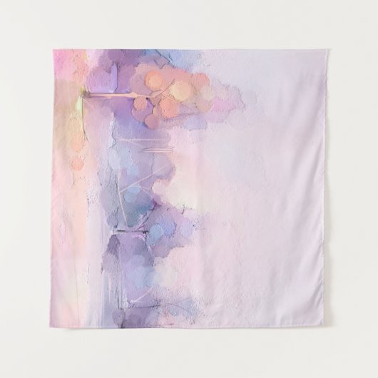 抽象芸術油絵冬林景観セム タペストリー (正面(横))